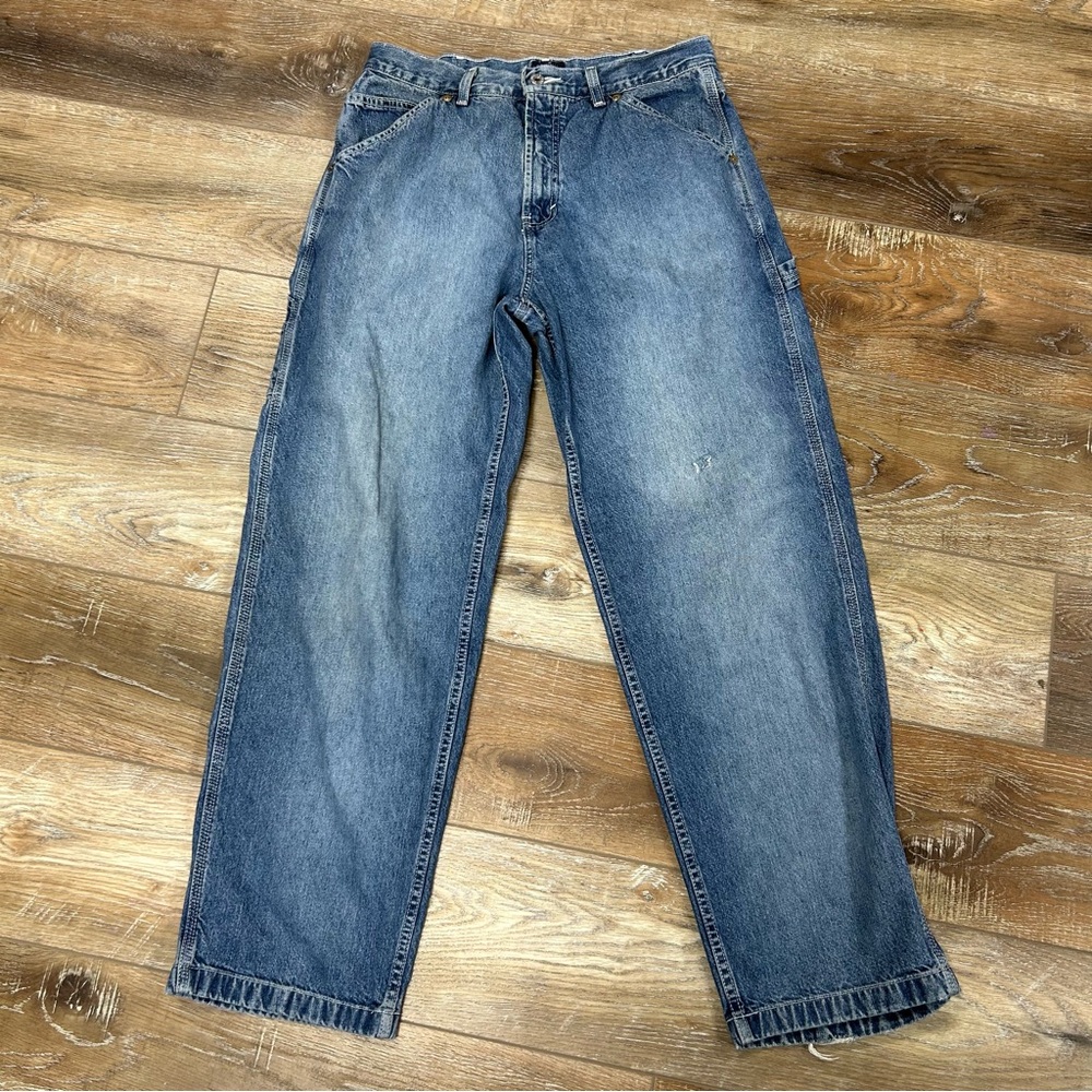 Structure Vintage 90s Carpenter Relaxed Fit Blue Jeans 33x32